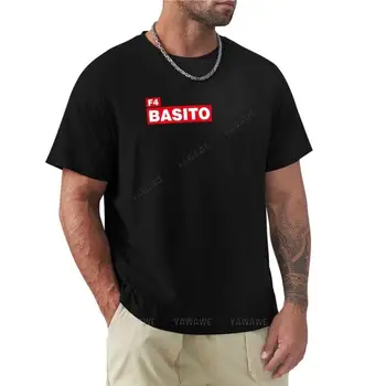 Футболка F4 BASITO | Serie Tv Italiana Boris, футболки для любителей спорта, футболка с животным принтом для мальчиков, футболка с аниме для мужчин